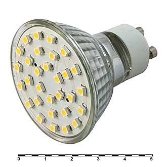 Лампа светодиодная GU10 2вт Лампа светодиодная LL-GU10A-30-2W-W.
