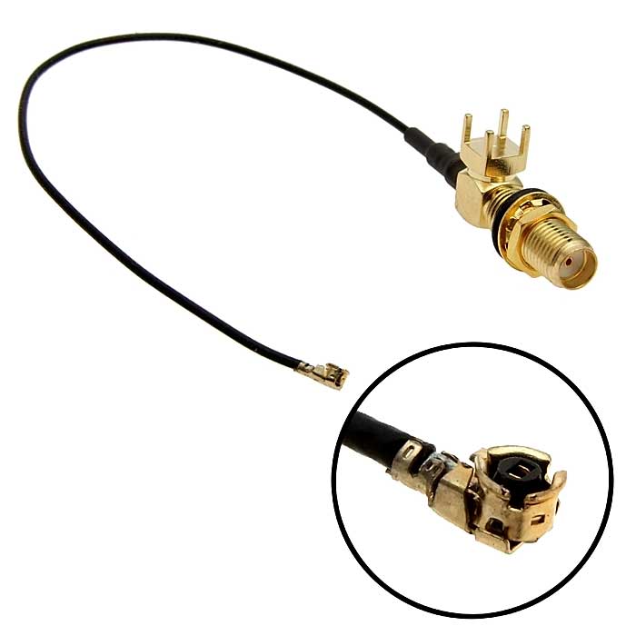 Разъём высокочастотный RUICHI IPX -1.13-15CM-SMA-KYWE, длина 15 см