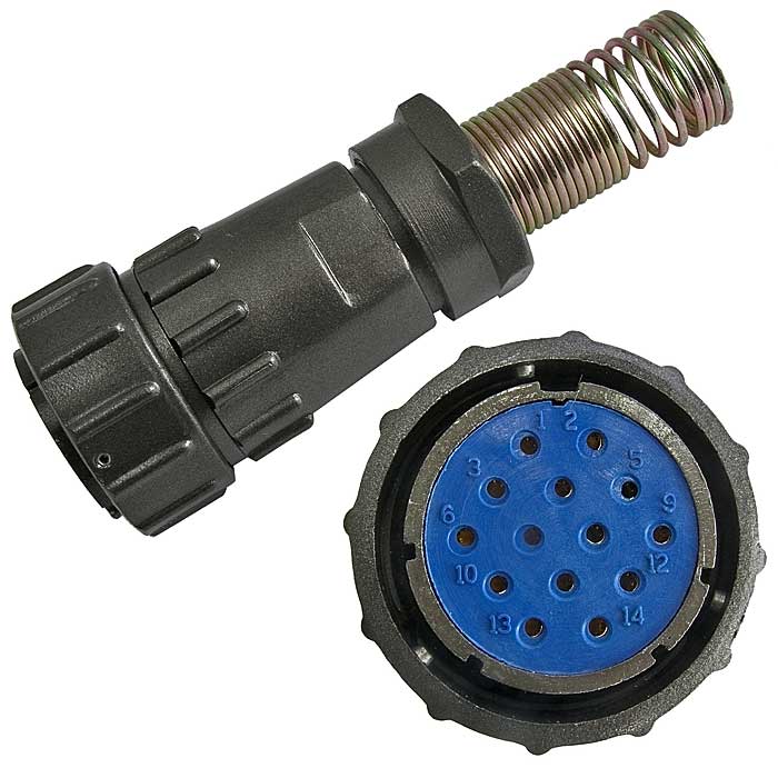 Разъём быстроразъёмный RUICHI FQ30-14pin TK-16, 14-ти контактный