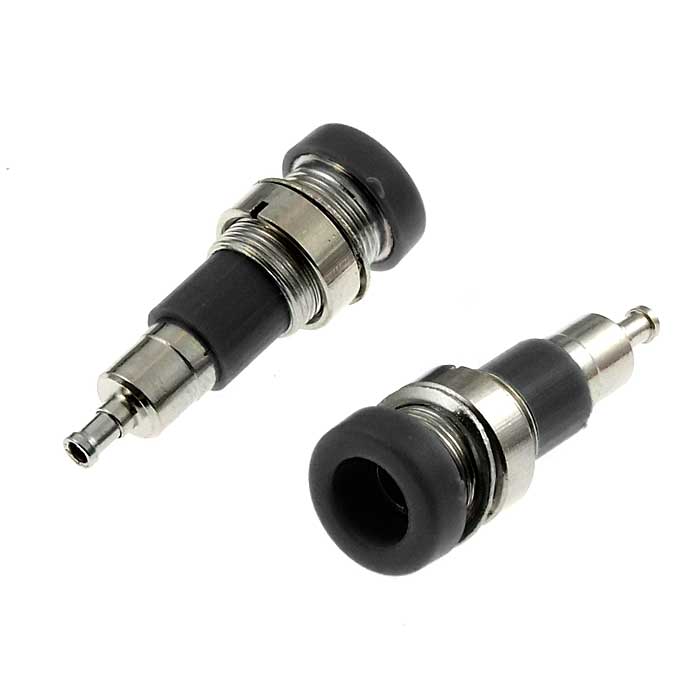 Гнездо RUICHI Z010 4 мм panel jack чёрный, на панель под пайку