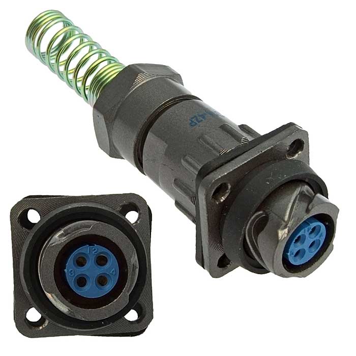 Разъём быстроразъёмный RUICHI FQ14-4pin ZPK-8 4-х контактный