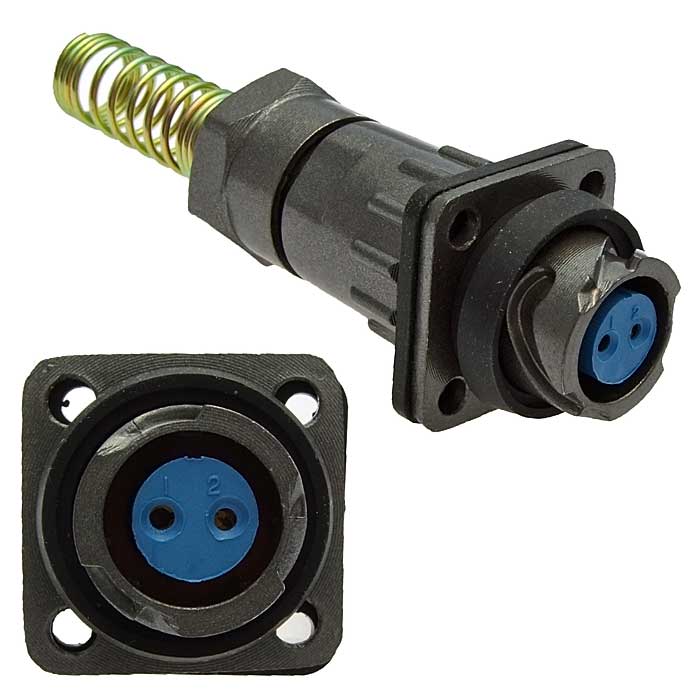 Разъём быстроразъёмный RUICHI FQ14-2pin ZPK-8, 2-х контактный