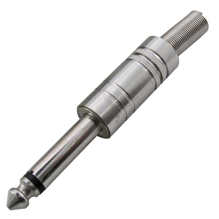 Разъём аудио SZC-0037/6.3 мм mono, металлический
