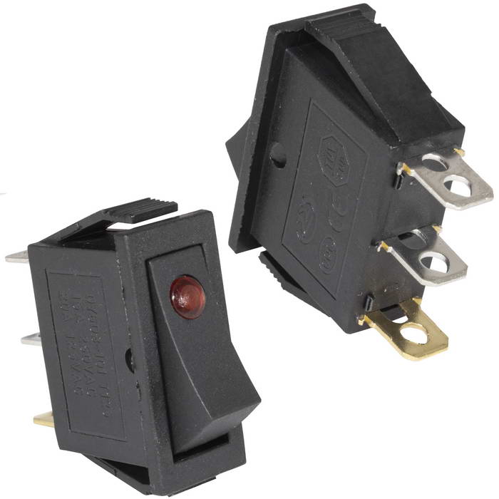 Клавишный переключатель RUICHI KCD3-101EN-B/3P, ON-OFF