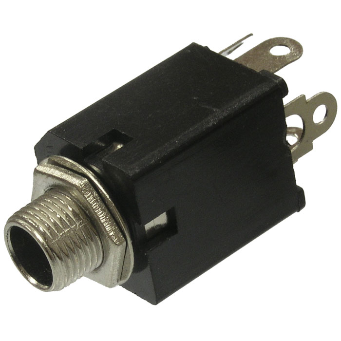 Разъём аудио SZC-0079/stereo 6.35 мм, гнездо на плату