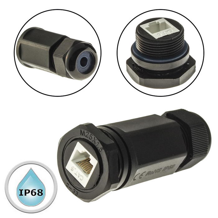Разъём герметичный RUICHI RJ45M25Z1L-6A