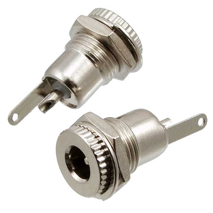 Разъём питания штырьковый RUICHI TC 5.5x2.5 мм metal, 2А