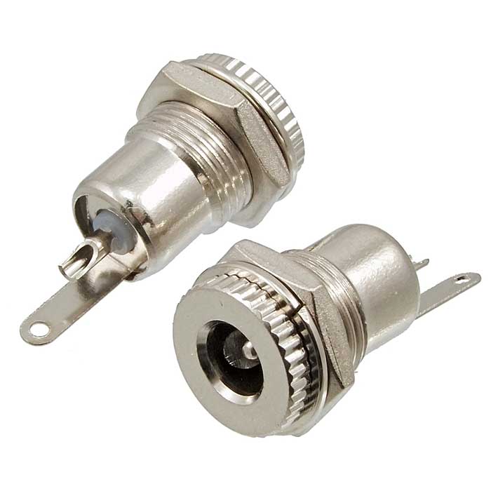 Разъём питания штырьковый RUICHI TC 5.5x2.1 мм metal, 2А