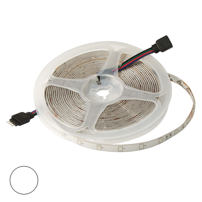 Светодиодная лента RUICHI, 2835, 300 LED, IP65, 12 В, цвет белый, катушка 5 м (цены указаны за  1 м)