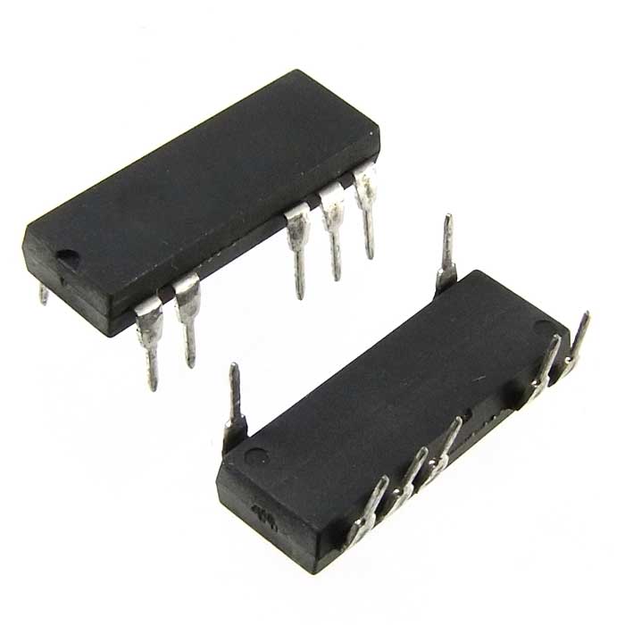 DCP020515DP, Миниатюрный нерегулируемый изолированный DC/DC преобразователь Texas    Instruments,  2Вт, двуполярный выход ±15В, корпус PDIP-7