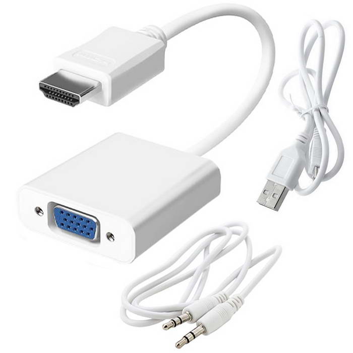 Разъём RUICHI HDMI(m)-VGA(f)+AUX Power