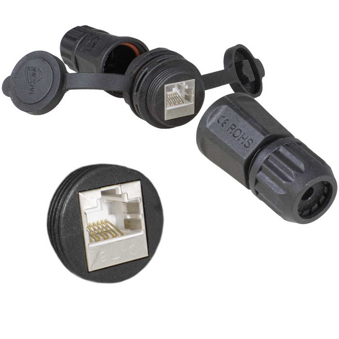 Разъём герметичный Ruichi RJ45M25Z2-6BG2-1