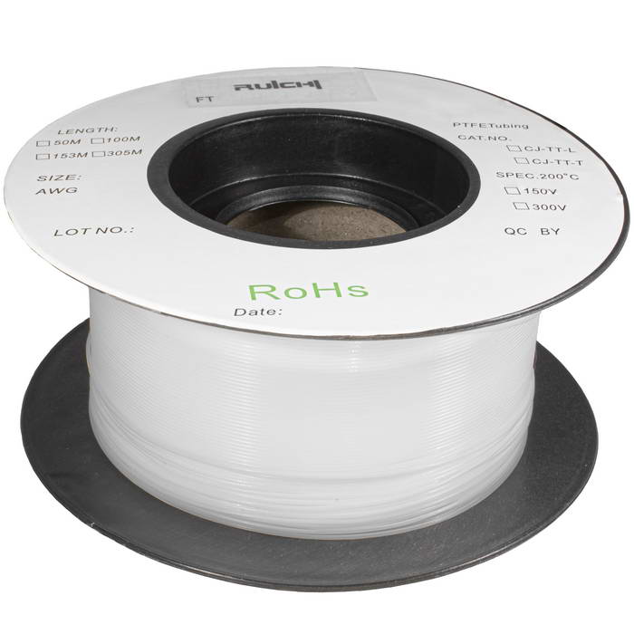 Фторопластовая трубка RUICHI, 0.38x0.15x305 м, белая