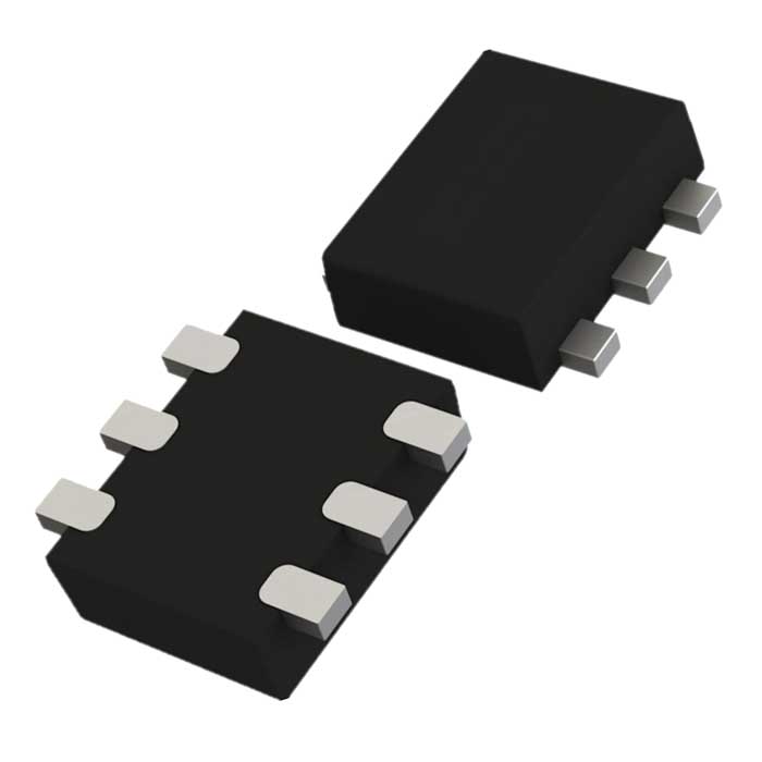 USBLC6-2P6, Защитная диодная сборка ST Microelectronics, 6В, 5.0А, корпус SOT-666(SOT-563)