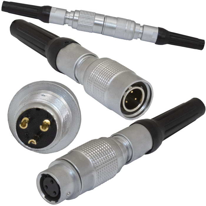 Быстроразъемный разъем Push-Pull вилка-розетка RUICHI SY1311/P-3P, двухтактный, IP67, 3 контакта, 250 В, 3.5 А, -55…+85 °С, 5 - 35 H