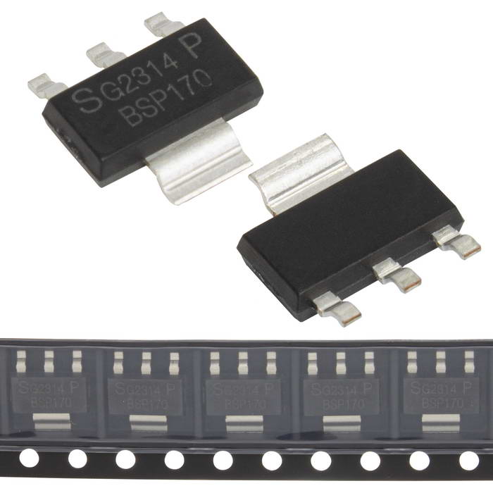 BSP170P JSMSEMI полевой транзистор (MOSFET), P-канал, -60 В, -3 А, 15 мОм, SOT-223