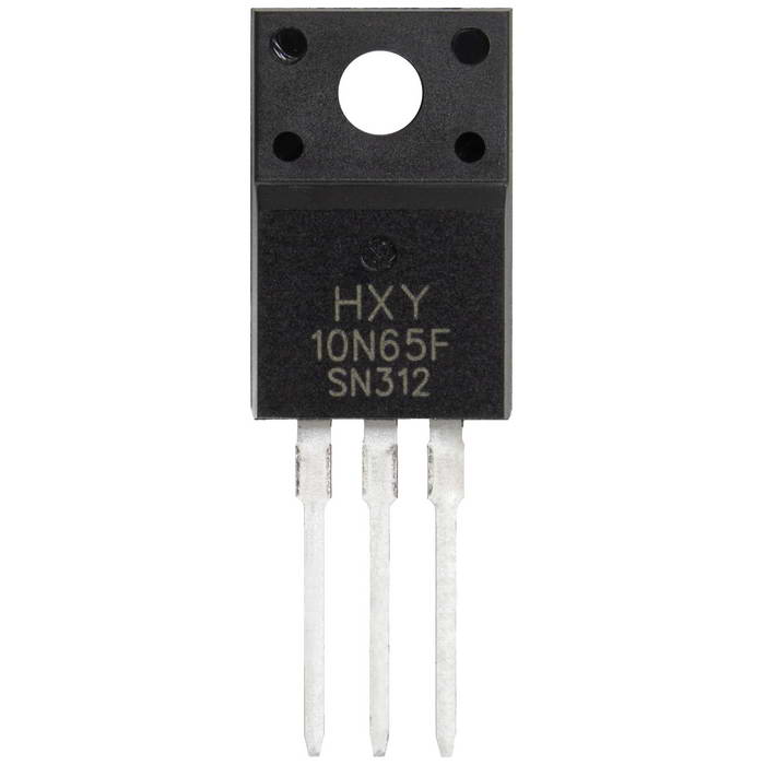 10N65, полевой транзистор (MOSFET) HXY, N-канал, 650 В, 10 А, 1.05 Ом, 32 нКл, TO-220F