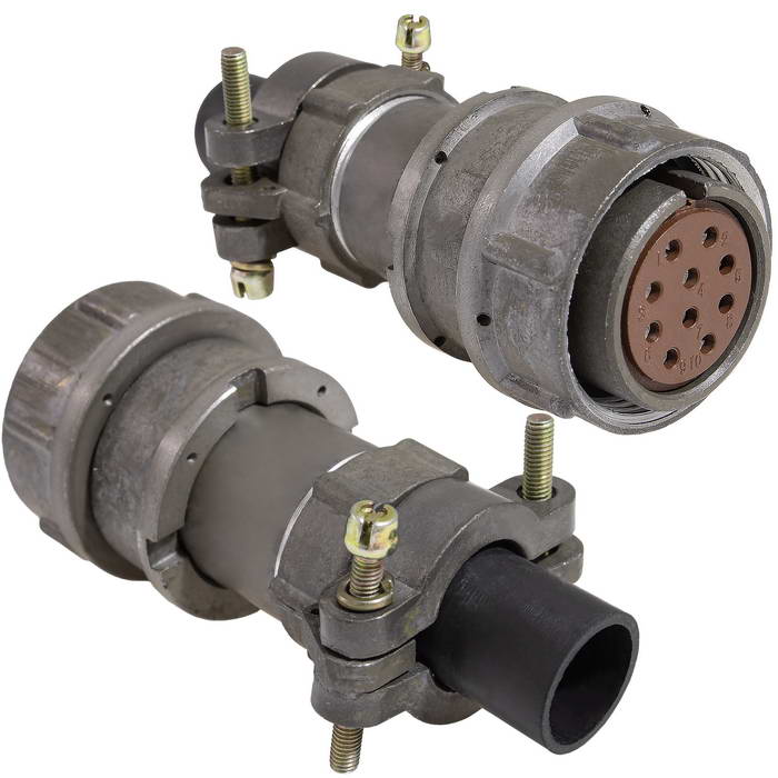 Разъём RUICHI  RM22-10-TK-S-D  кабельная прямая неэкранированная розетка (аналог  2рмдт24)