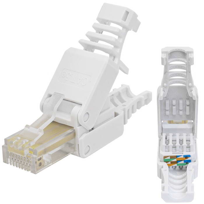Разъем RUICHI RJ45 (TP-8P8C) Cat5E быстрозажимной