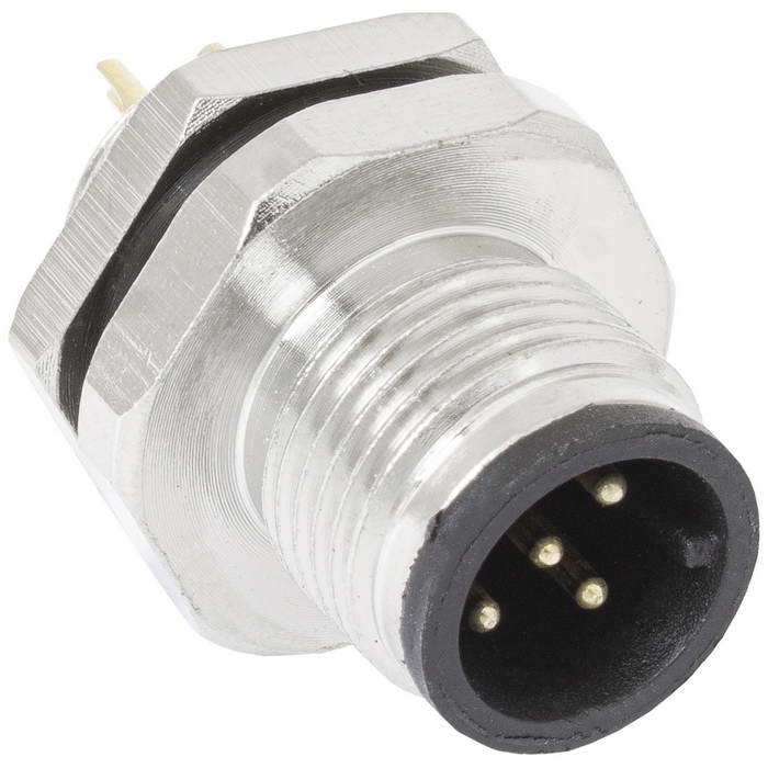 Металлический блочный разъём RUICHI M12-5B, розетка, IP67