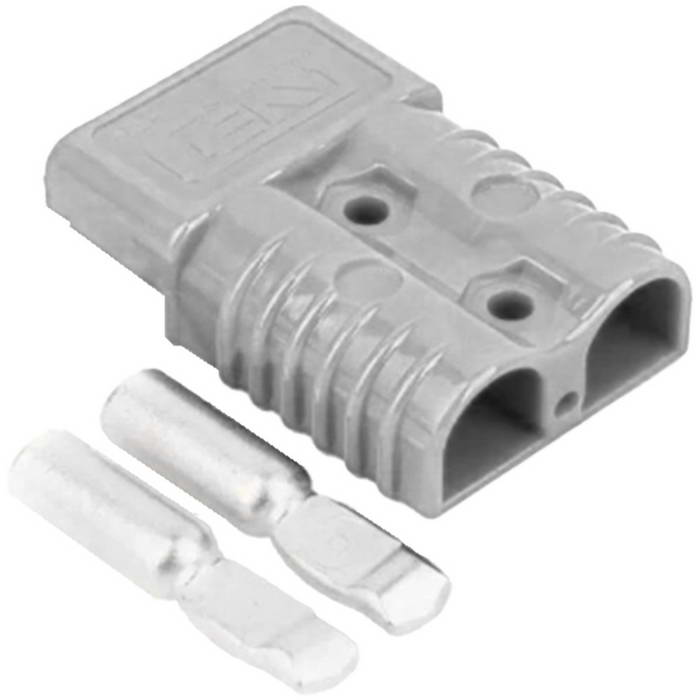 Силовой разъем RUICHI PS-120-R, 120 А, 600 В, -20...+150 °C, корпус PC UL94 V-0 серый, тип  Андерсон