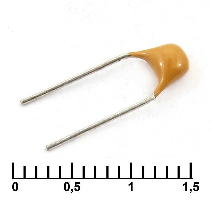 1000pF/50V X7R  MLCC керамический конденсатор 1 нФ, 50 В, X7R, ±10%, выводной