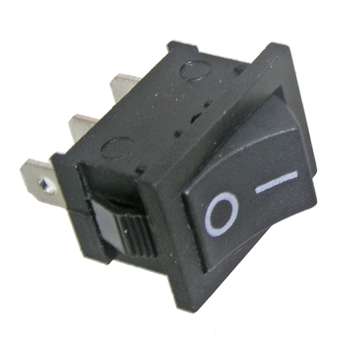 Клавишный переключатель RUICHI MRS-102(A), ON-ON, чёрный