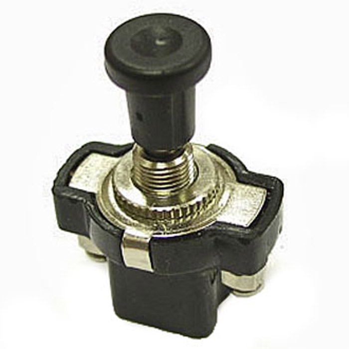 Кнопочный переключатель RUICHI ASW-05 L20, OFF-ON, чёрный