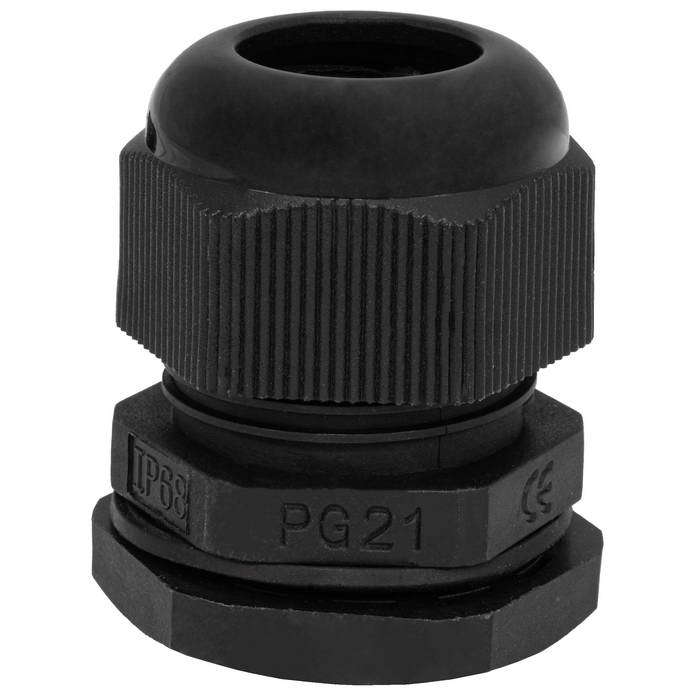 Кабельный ввод RUICHI PG21 (13-18) Черный, полипропилен
