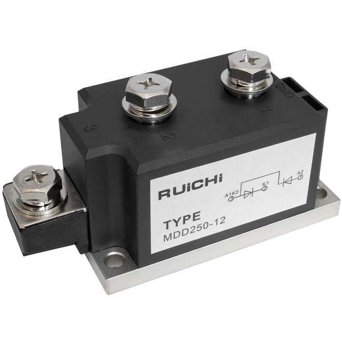 Диодный силовой полупроводниковый модуль МДД RUICHI, 250 А, 12 класс