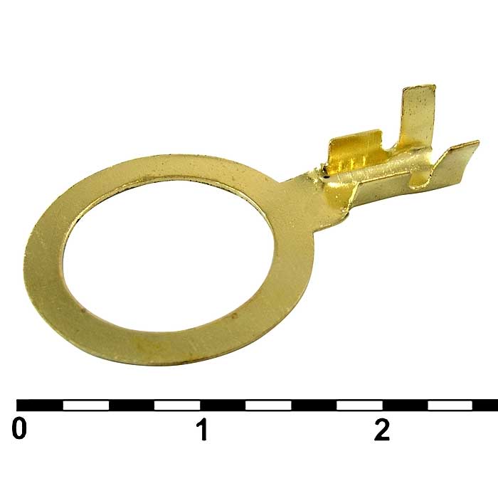Наконечник кольцевой неизолированный RUICHI DJ431-12B-C, 2,0…2,5 мм2, латунь