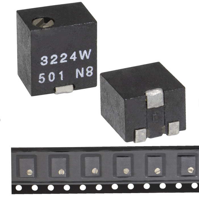 Подстроечный резистор RUICHI 3224W 500R (3224W-1-501)