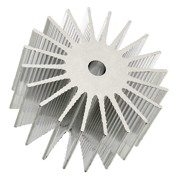 1W D=36 d=4.2 L=20, охладитель RUICHI, алюминиевый