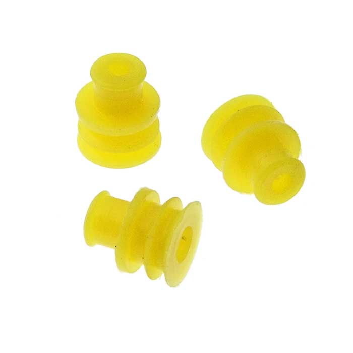 Уплотнитель разъёма авт. соединителя RUICHI WIRE SEAL 1.5*6 мм желтый, 12/ 24 (DC) В