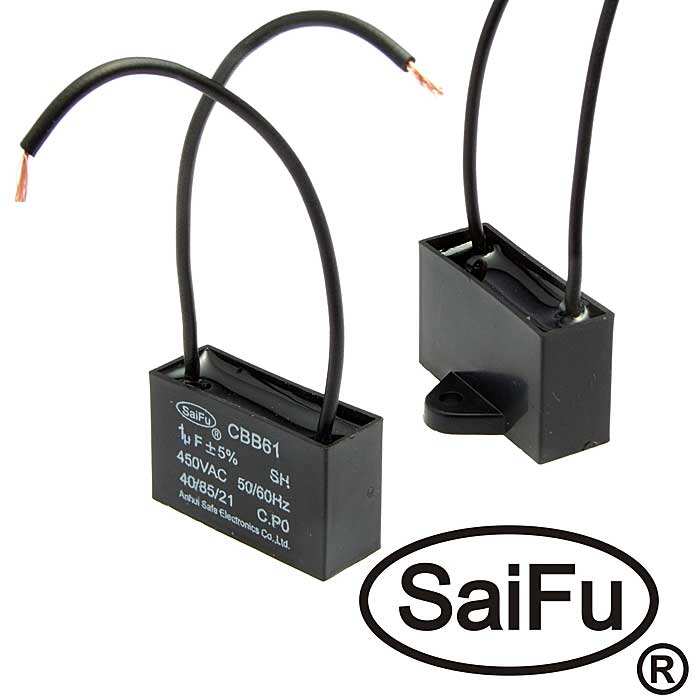 Пусковой конденсатор SAIFU CBB61, 1 мкФ, 450 В