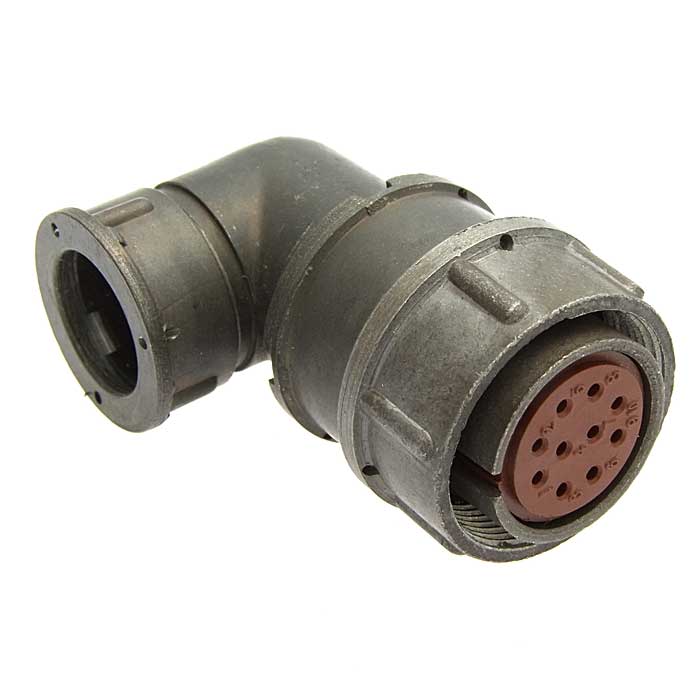 Разъём  RUICHI  RM22-10-TK-U-R   кабельная угловая экранированная розетка (аналог 2рмт22)