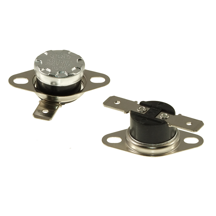 Термостат биметаллический RUICHI KSD301, 75 °C, 10 A, SPST NC