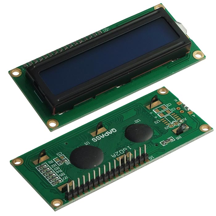Дисплей символьный RUICHI LCD-1602, микросхема HD44780