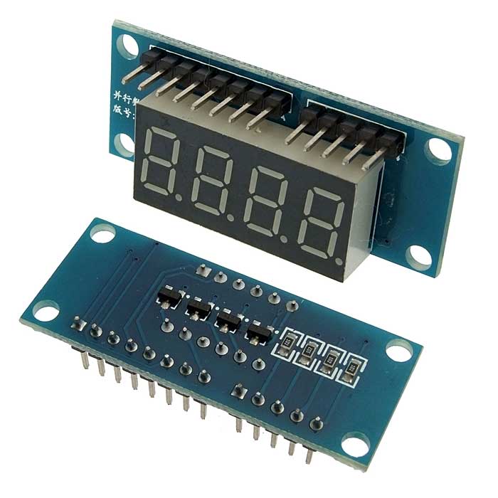 Цифровой LED индикатор RUICHI, 4-х разрядный, 7-сегментный