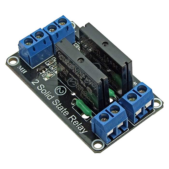 Электронный модуль RUICHI 2-CH 5V Solid-state Relay