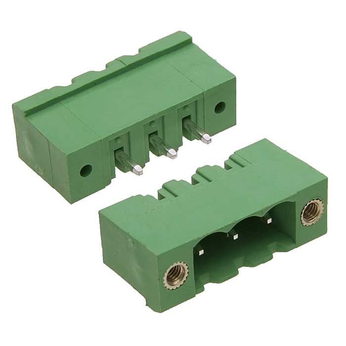 Разъемный клеммный блок на плату ZTM-ELECTRO 5ZHDVM-03P ( 2EDGRM-5.0-03P / 2EGTRM- 5.0-03P ), вилка (M), 3 контакта, шаг 5.00 мм