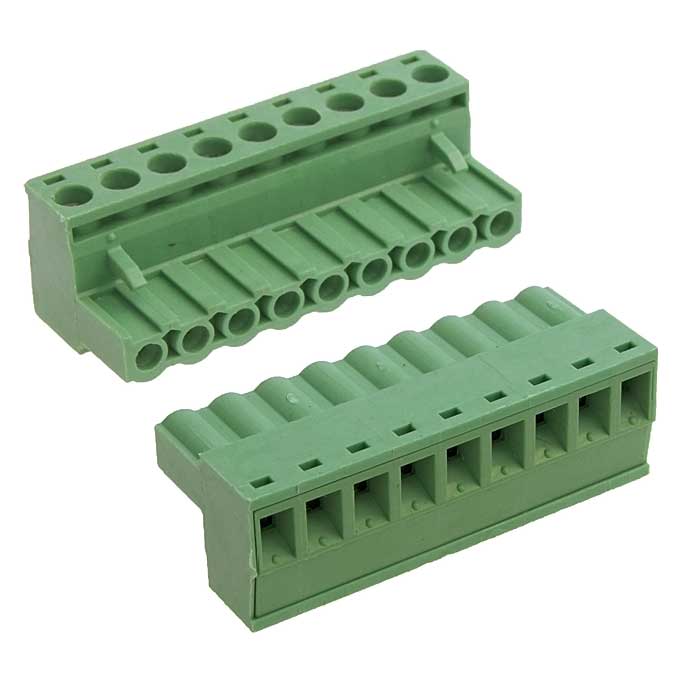 Разъемный клеммный блок на кабель ZTM-ELECTRO 2ZSDV-09P ( 2EDGK-5.08-09P / 2EGTK-5.08 -09P ), розетка (F), 9 контактов, шаг 5.08 мм