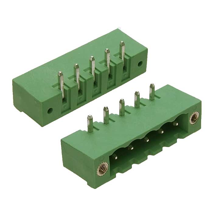 Разъемный клеммный блок на плату ZTM-ELECTRO 2ZHDRM-05P ( 2EDGRM-5.08-05P /  2EGTRM-5.08-05P ) , вилка (M), 5 контактов, шаг 3.81 мм
