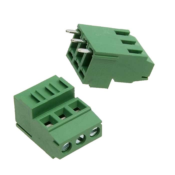 Винтовой модульный клеммный блок ZTM-ELECTRO ZEK381V-03P ( DG381H-3.81-03P ), на  плату, 3 контакта, шаг 3.81 мм