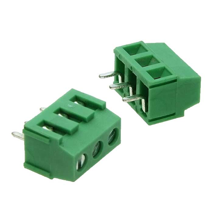 Винтовой модульный клеммный блок ZTM-ELECTRO ZK381V-03P ( DG381-3.81-03P / GT381-3.81 -03P ), на плату, 3 контакта, шаг 3.81 мм