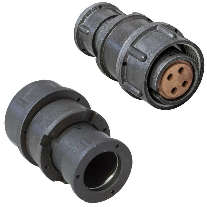 Разъём  RUICHI  RM18-4-TK-U-D   кабельная прямая экранированная розетка (аналог 2рмдт18)