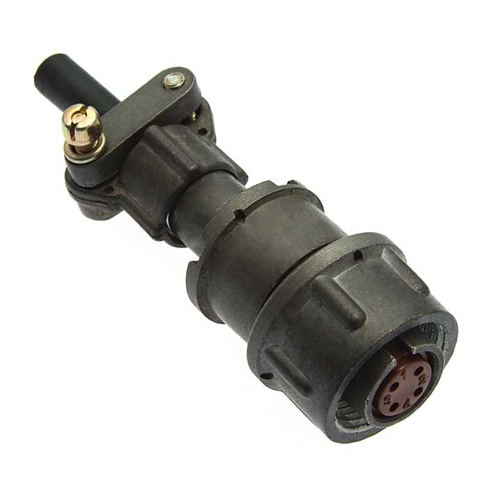 Разъём RUICHI   RM14-4-TK-S-D   кабельная прямая неэкранированная розетка (аналог 2рмт14)