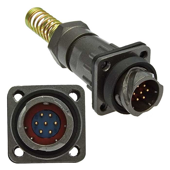 Разъём быстроразъёмный RUICHI FQ14-7pin ZPJ-8, 7-ми контактный