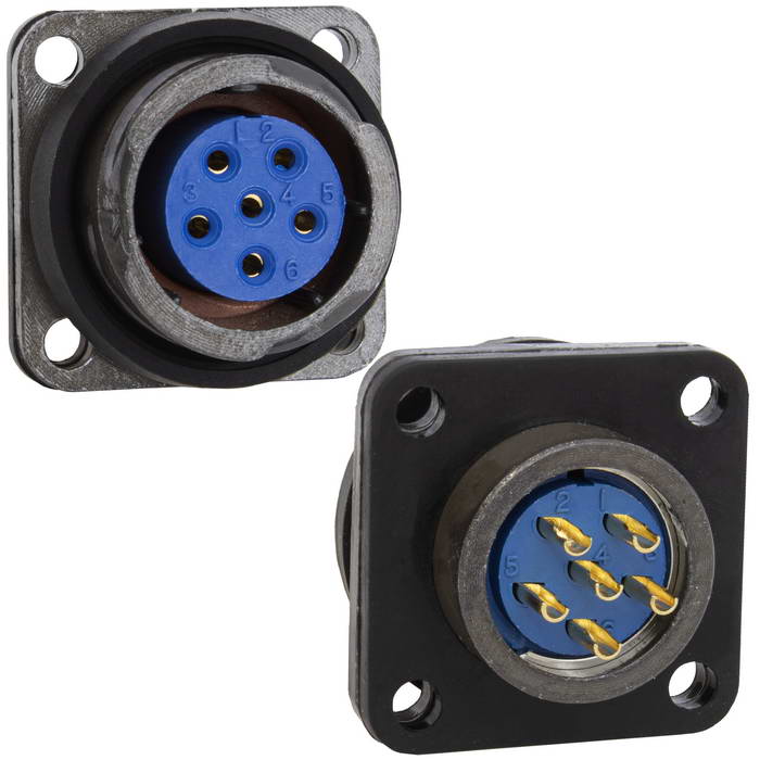 Разъём быстроразъёмный RUICHI FQ18-6pin ZK, 6-ти контактный