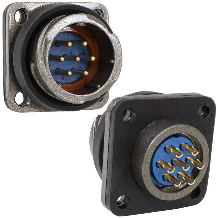 Разъём быстроразъёмный RUICHI FQ18-7pin ZJ, 7-ми контактный